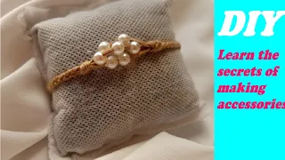 طريقة عمل سوار للصيف من الخيطان بطريقة ولا اسهل/DIY How to make a summer bracelet tutorial