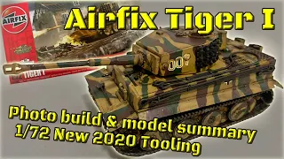 Airfix Tiger 1. Photos, summary & post-build 1/72 scale model tank kit review. New Tooling. A02342