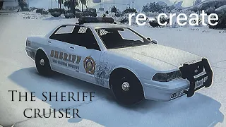 How to re-create the sheriff cruiser in GTA5