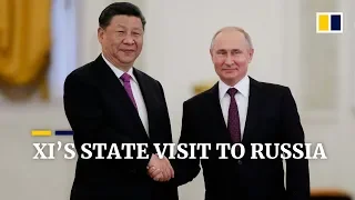 Chinese President Xi Jinping meets Vladimir Putin on a three-day state visit to Russia