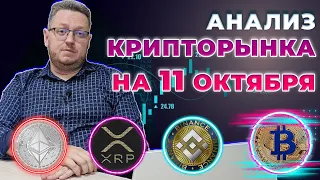 Точки входа и технический анализ криптовалют биткоин (BTC) XRP, BNB, DOT, ETH