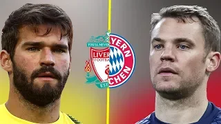 Alisson VS Neuer - Liverpool Wall VS Bayern Munich Wall - Amazing Saves - 2018