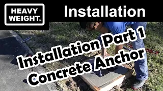 Heavyweight Basketball Goal Concrete Installation Part 1