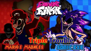 Triple Trouble but it's Mario's Madness vs Sonic.exe