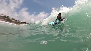 Bodysurfing and Bodyboarding at Cliftons massive Shorebreak