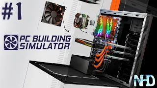 Let's Play PC Building Simulator (pt1 - Level 1) PC Repair Shop is Open