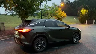 At Night with 2023 Lexus RX 350h: Inside and Out!