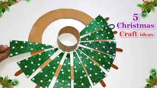 5 Economical Christmas Decoration idea with Simple material |DIY Affordable Christmas craft idea🎄126