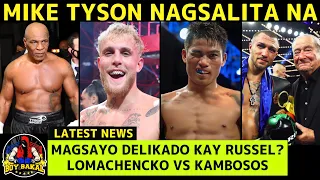 Mike Tyson Nagsalita Na Laban Kay Jake Paul, Magsayo Delikado Daw Kay Russel, Lomachencko Vs Kamboso