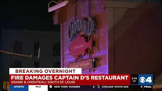 Fast food restaurant faces damages after a fire in South St. Louis
