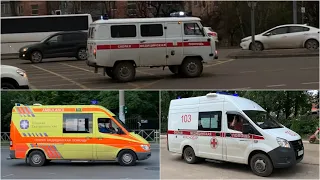 Ambulance with siren responding compilation