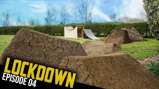 BUILDING AND RIDING THE MTB WHALE TAIL FOR THE TRAILS!! LOCKDOWN EP4