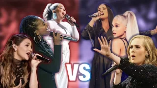 Contestants vs Famous Singers! (LIVE BATTLE)