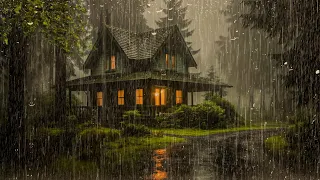 Heavy Rain & Thunder Sound For Deep Sleep Within 3 Minutes - Thunderstorm for Insomnia, Study, Relax