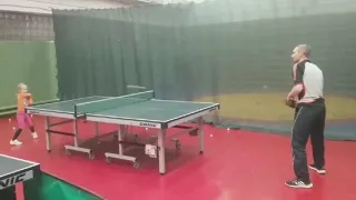 настольный теннис. Дети 4 года Table tennis kids. 4 years