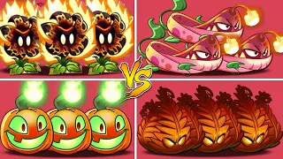 4 Best FIRE Plants Battlez - Who Will Win? - PvZ 2 Plant Vs Plant