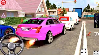 Driving School Simulator: Sydney Levels 3-4 with a Customized Pink Car - Car Game Android Gameplay