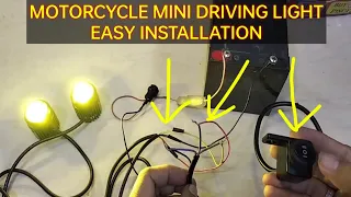 Motorcycle mini driving light easy install