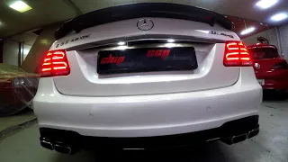 Mercedes-Benz E63AMG 5.5L 2014 Cat-Delete Downpipes & Valvetronic Muffler by CCP Performance Exhaust