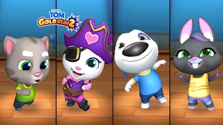 Talking Tom Gold Run 2 Talking Tom Vs Pirate Angela Vs Talking Hank Vs Talking Becca Gameplay