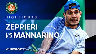 Giulio Zeppieri vs Adrian Mannarino | Round 1 | French Open 2024 Highlights 🇫🇷