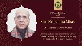 President Kovind presents Padma Bhushan to Shri Nripendra Misra for Civil Service