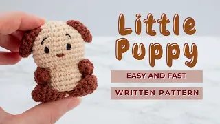 Amigurumi Puppy free pattern | Easy little crochet dog pattern