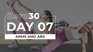 30-Minute Abs and Arms Workout (No Equipment) | Zero30 Day 7