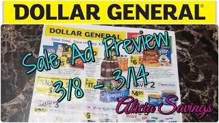 3/8 - 3/14 Sale Ad Preview / Dollar General Early Ad Preview