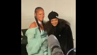 Janet Jackson & Rihanna British Fashion Awards 2019 (Backstage)