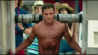 Gym Motivation | Zac efron and Dwayne johnson,Rock body traning | Baywatch movie clip