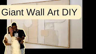 DIY Giant Wall Art to Elevate Your Home Decor! #diyprojects #diywalldecor