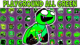 FNF Character Test | Gameplay VS My Playground | ALL Green Test