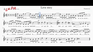 Love Story - Flauto dolce - Note - Spartito - Karaoke - Instrumental - Canto -