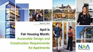 April is Fair Housing Month: Accessible Design and Construction Requirements for Apartments