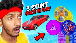 3 Stunt race in 24 Hours 😎 GTA 5 Sharp Plays