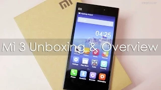 Xiaomi Mi 3 Unboxing First Boot & Hands on Overview Retail Indian Unit