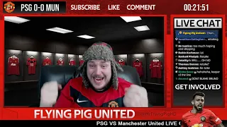 PSG 1-2 MAN UTD GOALS REACTION + Watch Along Highlights