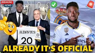✅IT’S OFFICIAL! REAL MADRID HAS JUST CONFIRMED! WELCOME TO ALPHONSO DAVIES! REAL MADRID NEWS