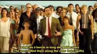 Mr. Bean Movie La Mer Charles Trénet French English Lyrics Paroles Translation