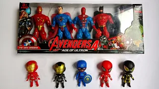 5 Heroes Unleashed ; Unboxing USMR with, thanos,captain america,hulk,Ant-Man,ironman$80USD