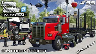 Buying a new SEMI-TRUCK for LOGGING COMPANY | Silverrun Forest | FS22 Platinum Edition | Episode 33
