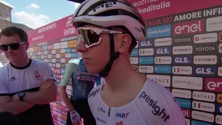 Tadej Pogačar - Interview at the start - Stage 1 - Giro d'Italia 2024