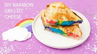 DIY rainbow grilled cheese | How to make a rainbow grilled cheese