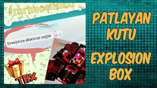 patlayan kutu, explosion box ,sevgiliye hediye