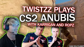 😂 Twistzz plays CS2 Anubis with his Team FUNNY COMMS