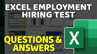 Excel Employment Hiring Test: Questions and Answers