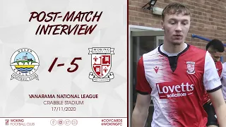 Dover Athletic 1-5 Woking | Saul Shotton Interview