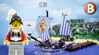 LEGO 6280 Armada Flagship Pirates | Stop Motion Review