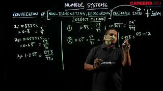 Non-Terminating Recurring Decimals to p/q using Short trick,Number System|Class 9,IIT JEE,Foundation